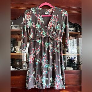 Boden knit floral print dress US size 10